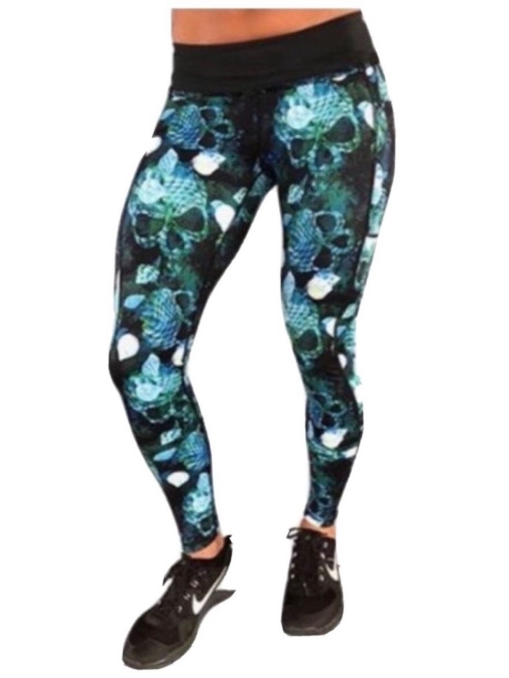 Constantly Varied Gear seashell skullPrint High wais full length Leggings